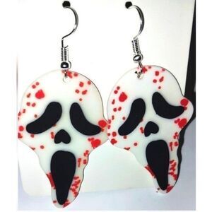 Horror Ghostface earrings